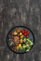 Roasted Duck Legs and Potatoes