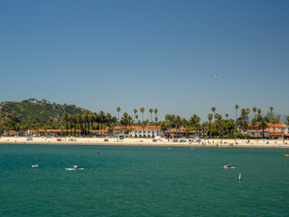 Santa Barbara, California, USA: central coast, Pacific ocean beach, tourist and resort destination