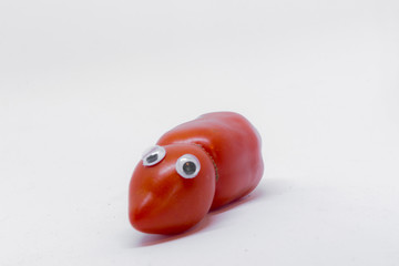 Tomato grown in the shape of a dwarf