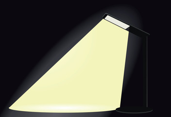 Table lamp. vector illustration