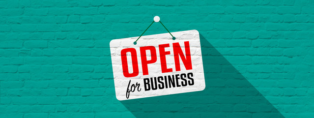 Open for business