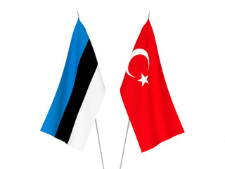 Estonia and Turkey flags