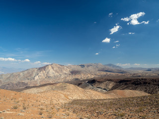 Death Valley National Park, Mojave Desert lone road, California, USA: The hottest place on Earth