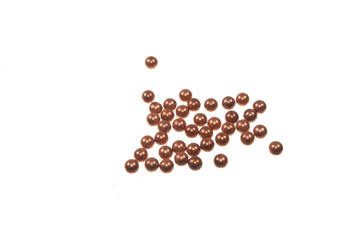 metal balls isolated on white background