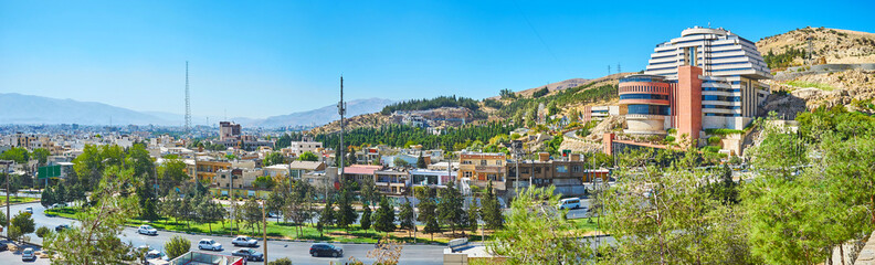 Panorama of Allah Akbar Gorge, Shiraz, Iran
