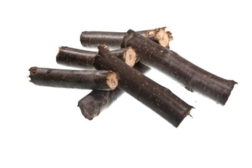 firewood isolated on white background