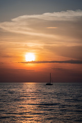 sunset at sea