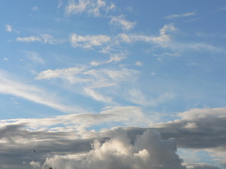 blue sky with clouds