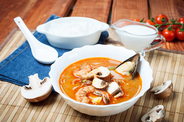 Shimp tom Yum shrimp soup, Thai cuisine