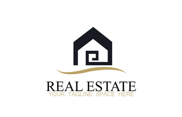 Fototapeta premium Real estate logo design vector
