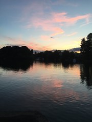 river sunset 