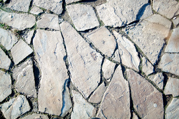 The texture of the stone, with copy space, is gray. Concept backgrounds for text.