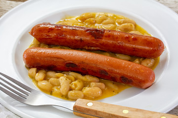 sausages with bean