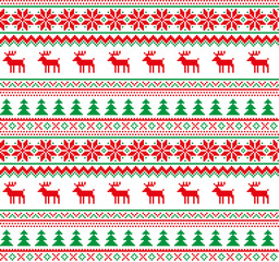 Illustration vectorielle de pixel de motif de Noël du nouvel an