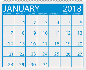 Calendar January 2018