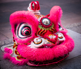 Chinese New Year Pink Dragon Head