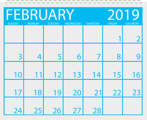 Calendar February 2019