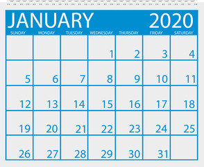 Calendar January 2020