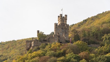 Views of the Middle Rhine River in Germany - Fortress Castles