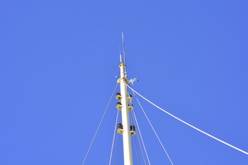 Segelschiff im Yachthafen C&ocirc;te d&rsquo;Azur
