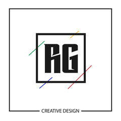 Initial Letter RG Logo Template Design Vector Illustration
