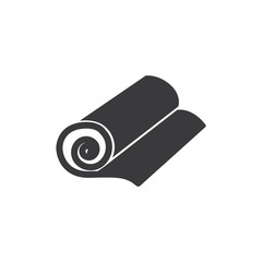 Roll mat vector icon