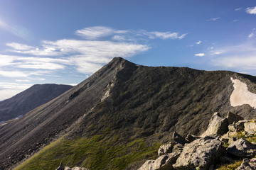 Fototapeta na wymiar View from Culebra Peak, a Colorado Rocky Mountain 