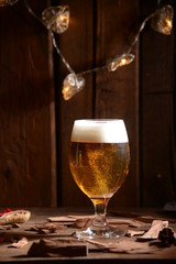 Christmas beer glass bar holiday