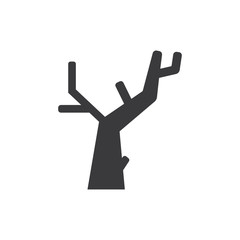 Leafless tree vector icon