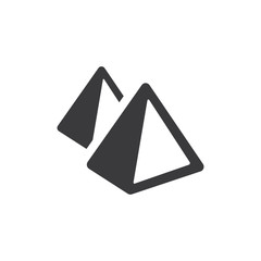 Pyramids vector icon
