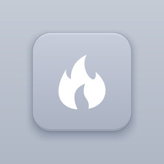 Fire, Burn button, best vector