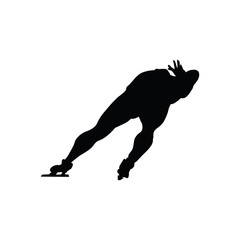 Skating man silhouette