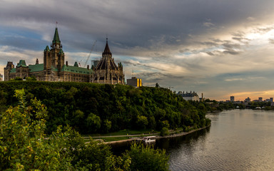 City hall of Ottawa, the capital of Canada