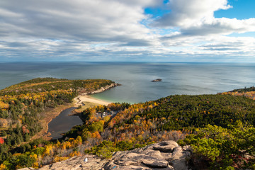Sand Beach from the Beehive at Acadia NP in the Fall