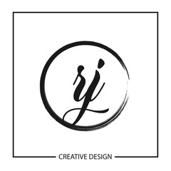 Initial Letter RJ Logo Template Design Vector Illustration