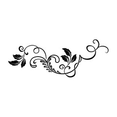 Vector damask element. Isolated damask central illistration. Classical luxury old fashioned damask ornament, royal victorian seamless texture for wallpapers, textile, wrapping.