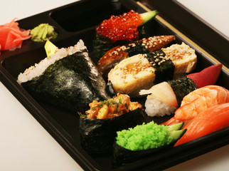   japanese traditional sushi set