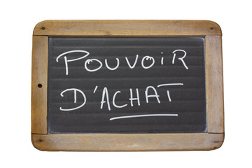 Obraz premium ardoise pouvoir d'achat