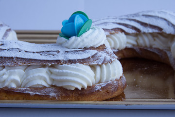 Postre en forma de cinco