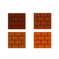 Bricks icon. vector illustration