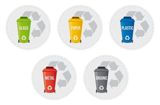 Garbage bins for differentiated