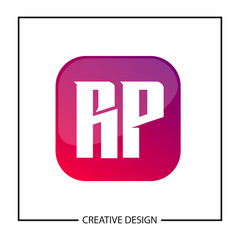 Initial Letter RP Logo Template Design Vector Illustration