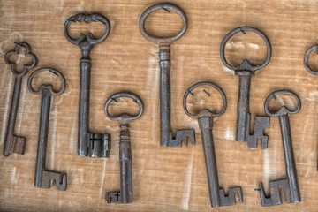 old keys at garage sale