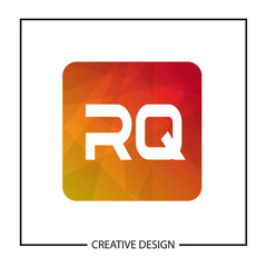 Initial Letter RQ Logo Template Design Vector Illustration