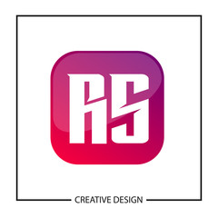 Initial Letter RS Logo Template Design Vector Illustration