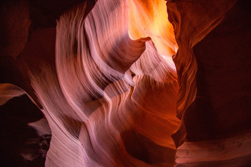 Amazing landscape in Antelope Canyon, Arizona