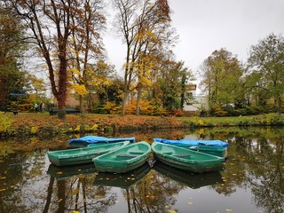 Obraz premium Beautiful English autumn in public park