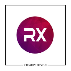 Initial Letter RX Logo Template Design Vector Illustration