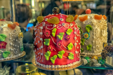 Cake in a shop window