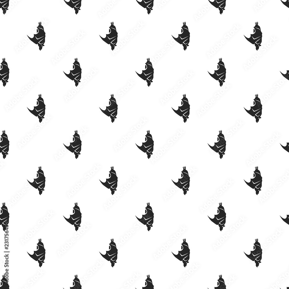 Poster sleeping bat pattern seamless repeat background for any web design